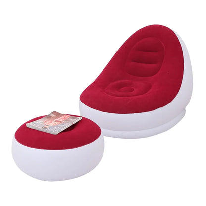 Inflatable Foot-Stool Sofa Bed