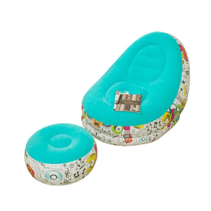 Inflatable Foot-Stool Sofa Bed