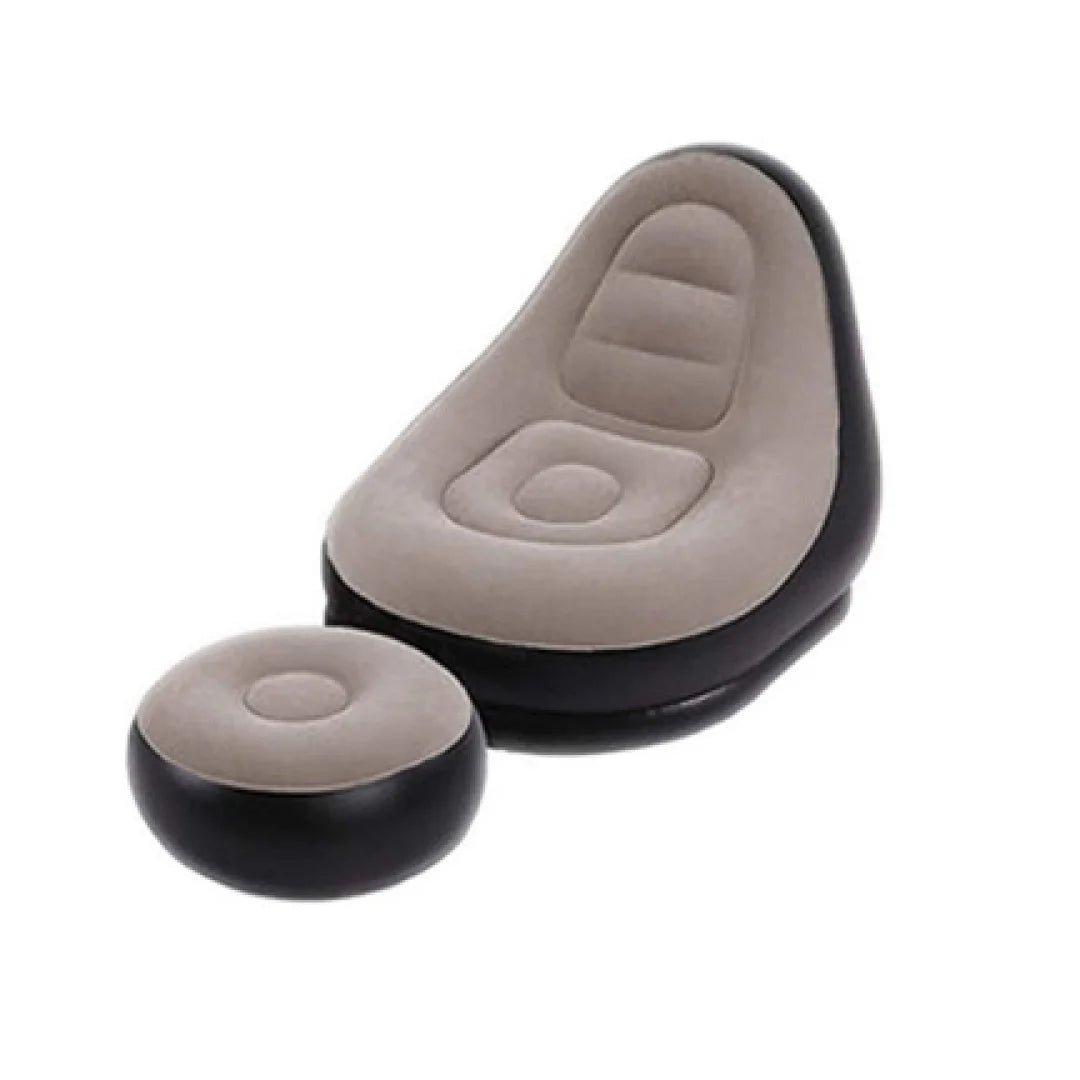 Inflatable Foot-Stool Sofa Bed